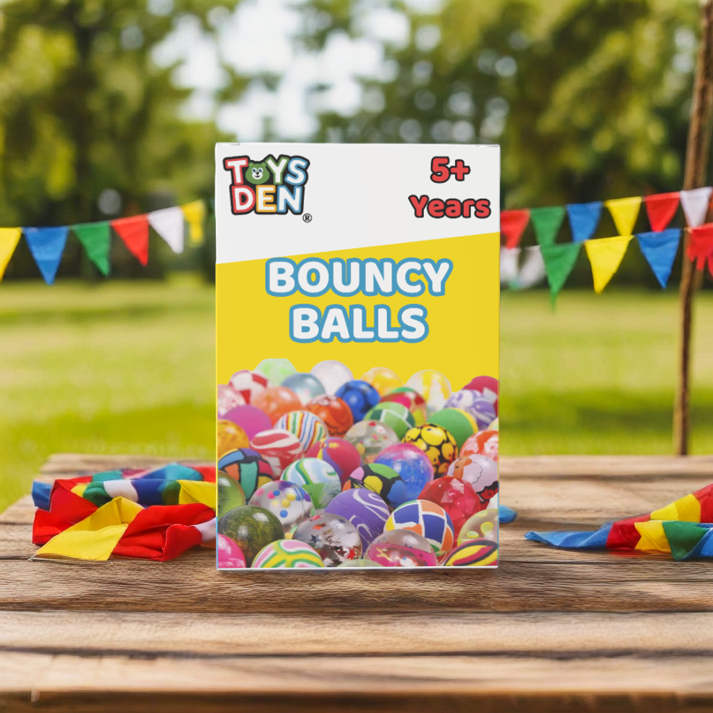 Toys Den 35-pack of 25MM bouncy balls in fun party bag